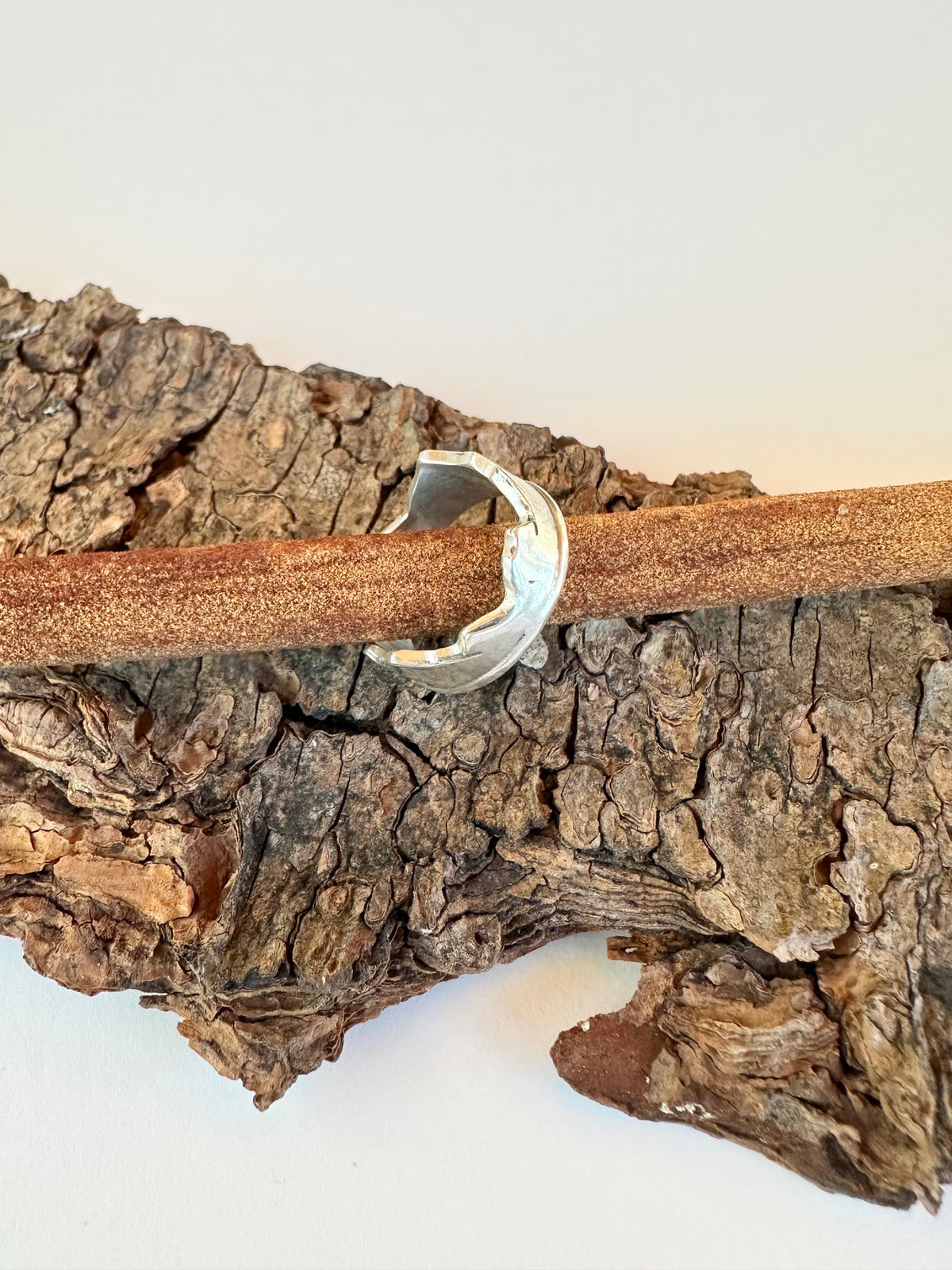 Ridgeline Band: Sterling Silver Mountain Band - size 6.5