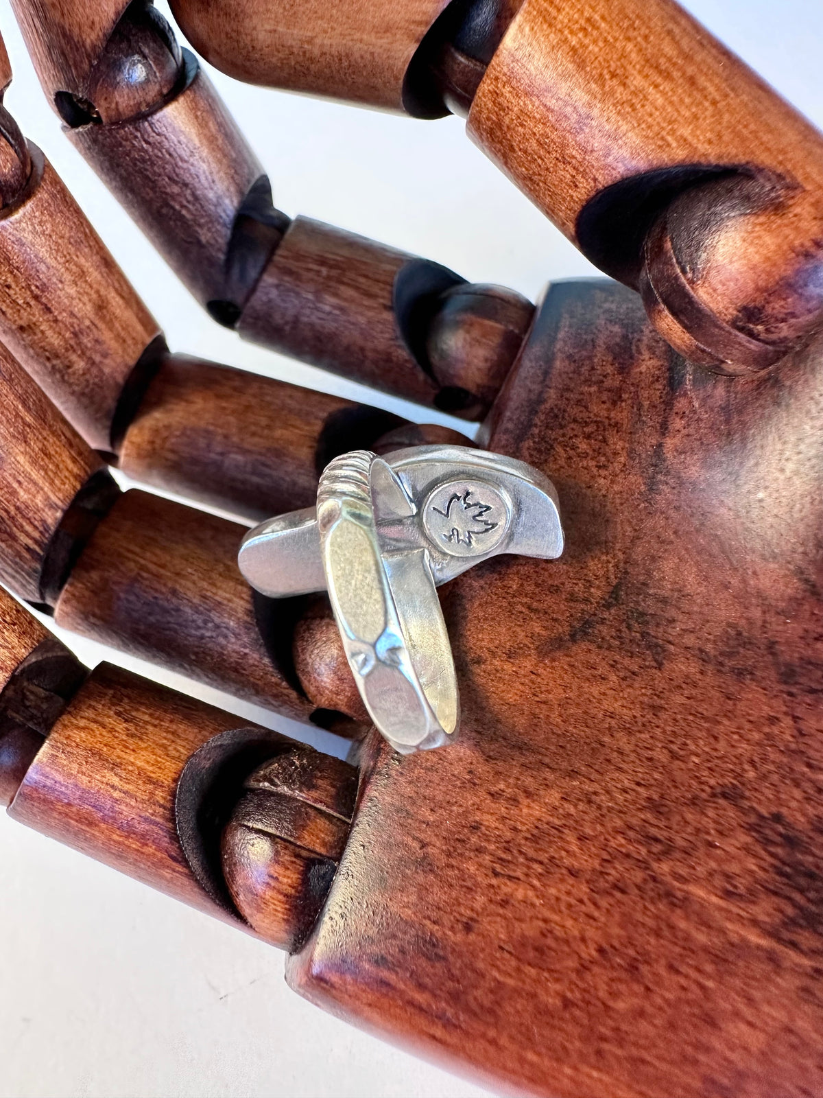 Juniper Sky Ring: Hubei Turquoise & Sterling Silver - size 8.25