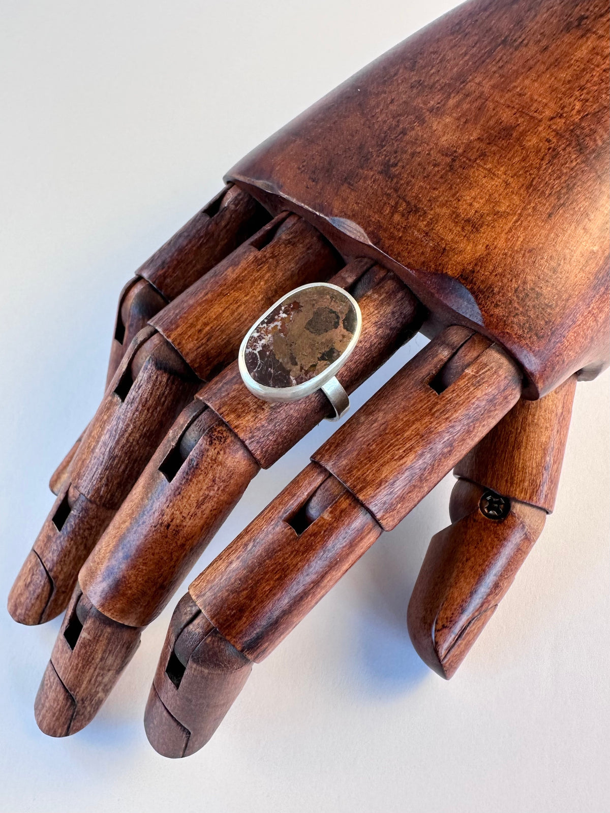 Will Terrain Ring: Native Copper & Sterling Silver - size 6.25