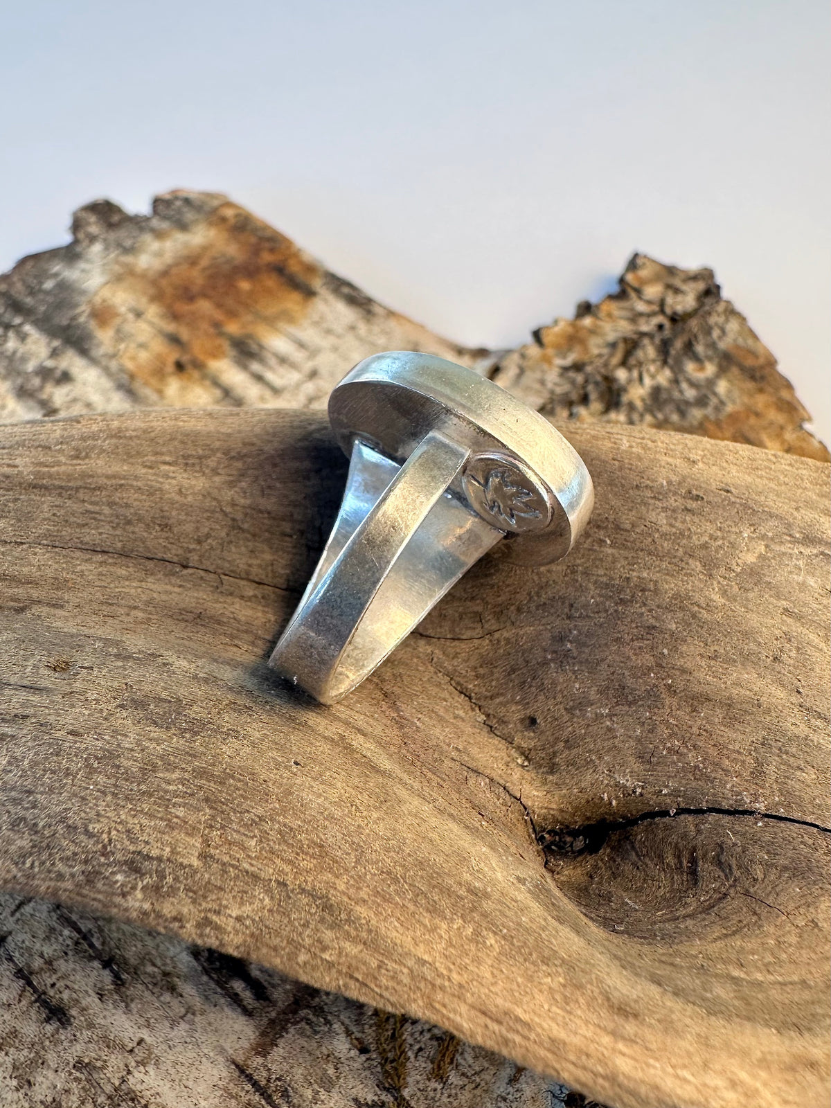 Will Terrain Ring: Native Copper & Sterling Silver - size 6.25