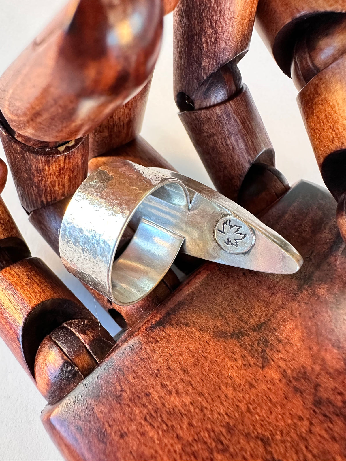 Ocean Relic Ring: Fossil Coral & Sterling Silver - size 10.25