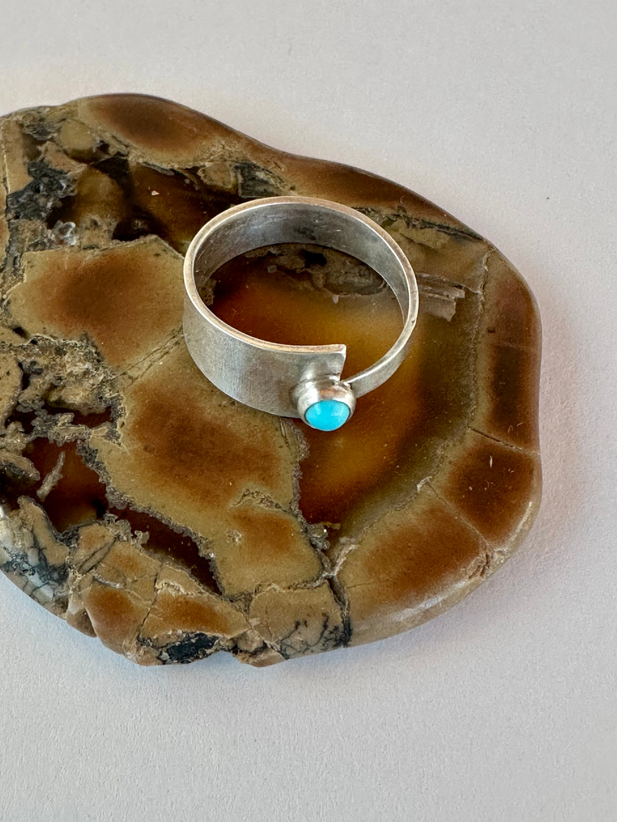 Crossroads Ring: Sonoran Turquoise Overlap & Sterling Silver - size 6
