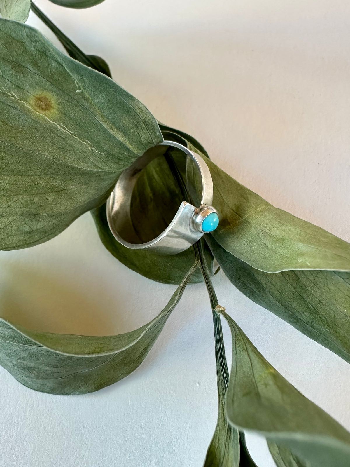 Crossroads Ring: Sonoran Turquoise Overlap & Sterling Silver - size 6