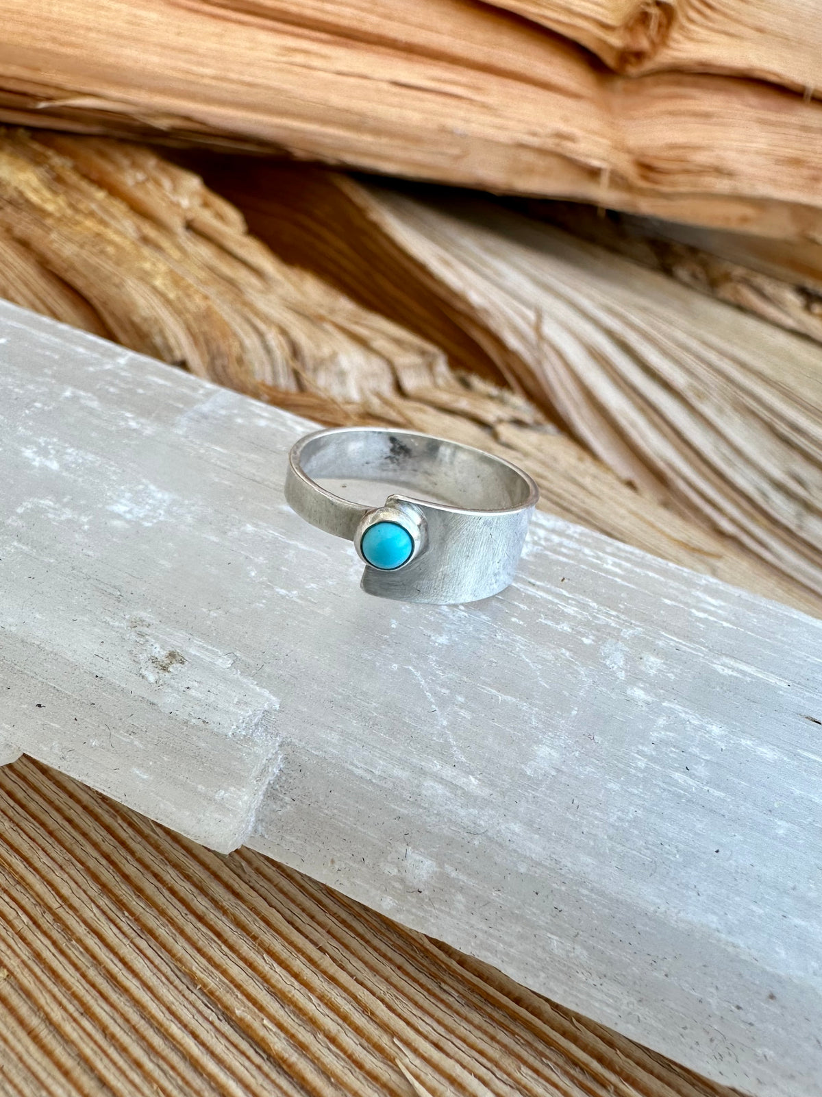 Crossroads Ring: Sonoran Turquoise Overlap & Sterling Silver - size 6